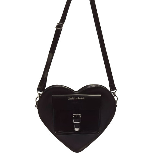 Dr Martens Leather Heart Shaped Bag in Black