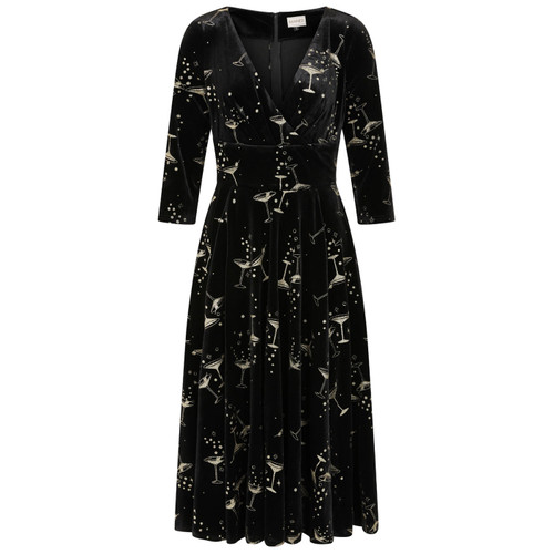 Banned Retro Luna Cheers Vintage Swing Dress in Black