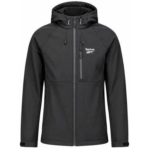 Reebok Skarde Hooded Softshell Hybrid Jacket Black - Main View