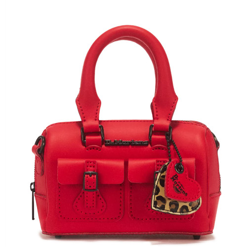 Dr Martens Mini Top Handle and Crossbody Kiev Leather Bag in Red