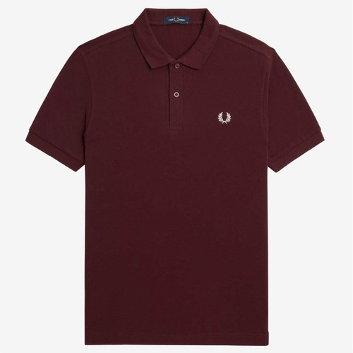 Fred Perry M6000 Pique Polo Shirt Oxblood - Main View