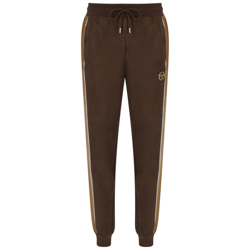 Sergio Tacchini Contrast Track Pants in Potting Soil Brown