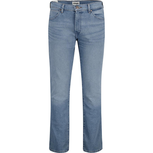 wrangler mens larston slim tapered leg jeans light blue boss