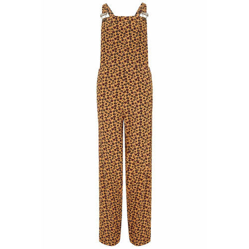 Sugarhill Brighton Paulina Retro Women's Dungarees in Tan Animal Floral