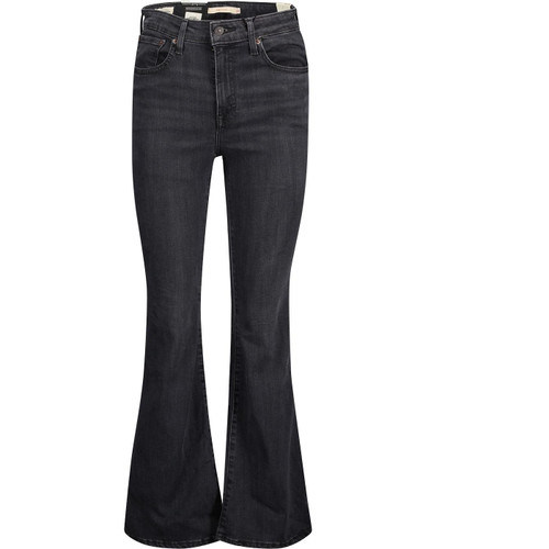 levis womens 726 flared leg jeans washed black tide