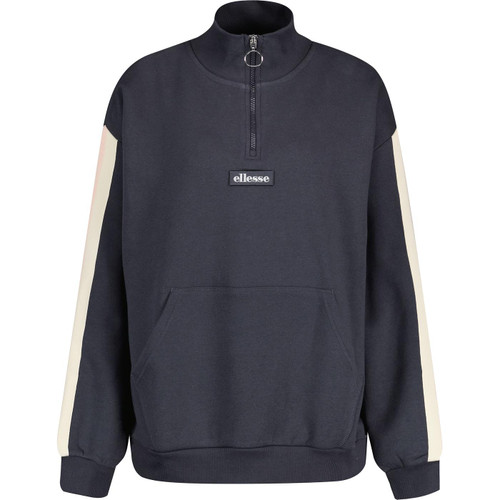 ellesse womens filippa arm stripe half zip sweatshirt dark blue