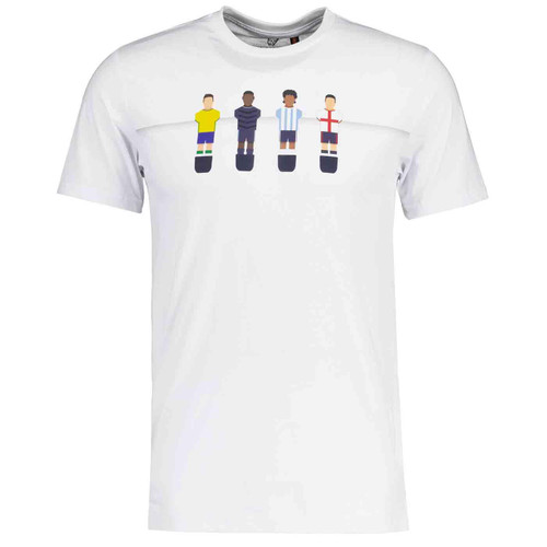 Luke Sport Flat Back 4 Qatar 2022 World Cup Retro Tee in White