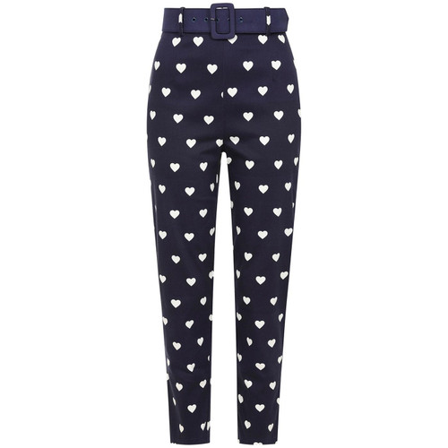 Collectif Emmie Hearts Ahoy 1950s Vintage Cropped Cigarette Trousers