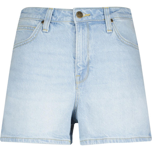 lee jeans womens carol denim shorts light blue