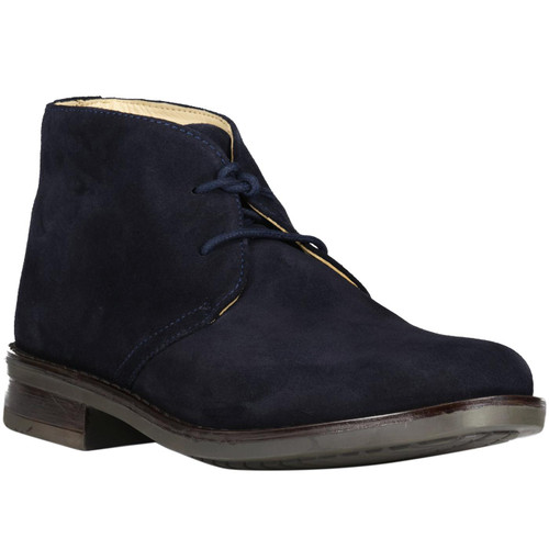 roamers mens retro mod 2 eyelet suede chukka boots navy