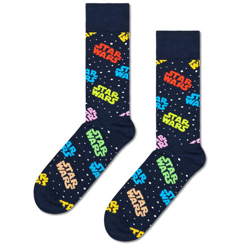 Happy Socks. Star Wars Retro Socks in Navy P000245