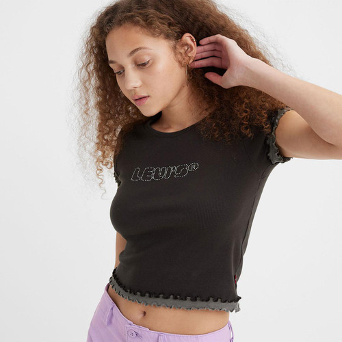 Levi's 90s Rave Crop Tee in Dark Phantom A60940001