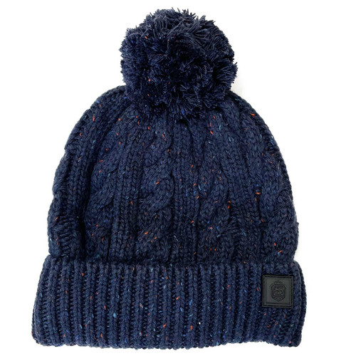 Failsworth Aran Bobble Hat in Blue