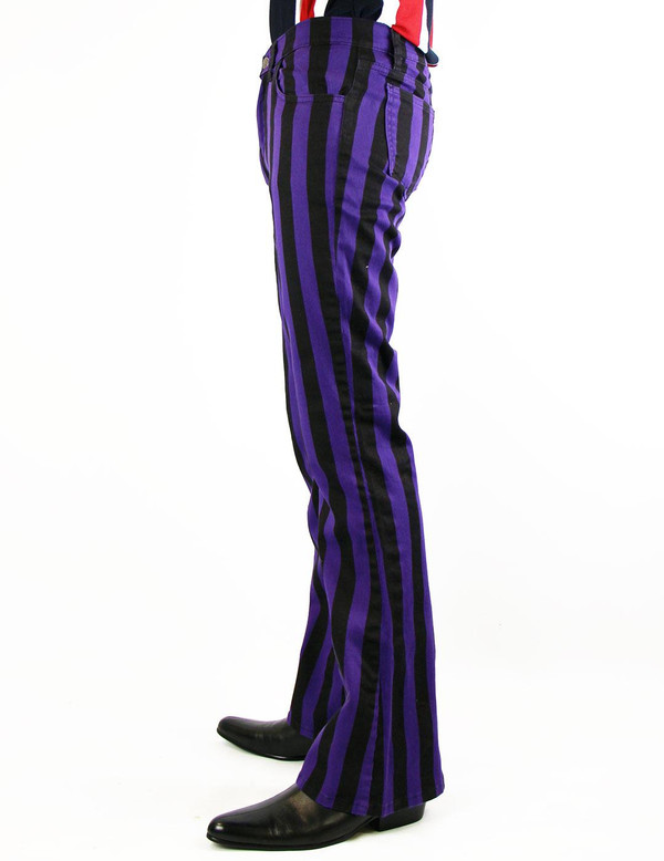 MADCAP ENGLAND RETRO MOD HOLY ROLLER FLARES PURPLE MADCAP ENGLAND RETRO MOD HOLY ROLLER FLARES PURPLE
