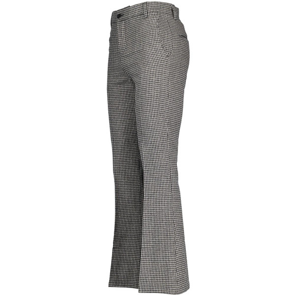 Madcap England Dylan Brushed Dogtooth Retro 1970s Flared Trousers in Atmosphere