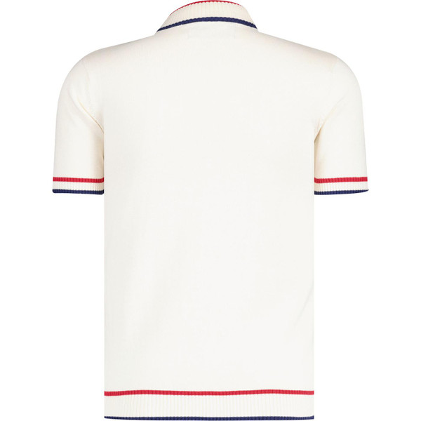 madcap england mens jacquard knit turtleneck short sleeve jumper tshirt snow white