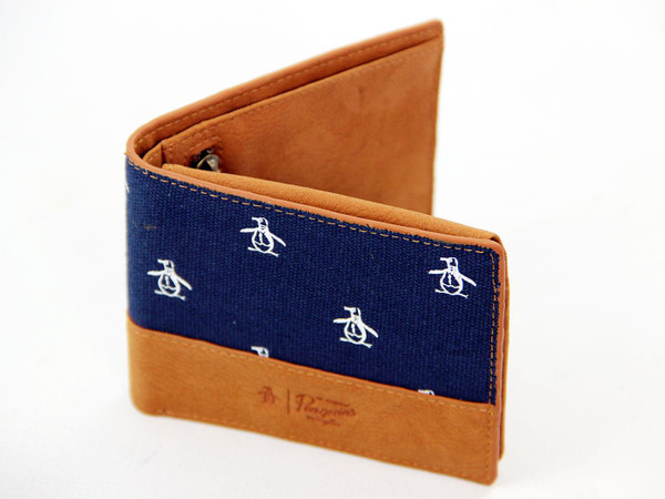 ORIGINAL PENGUIN RETRO CANVAS BILLFOLD WALLET