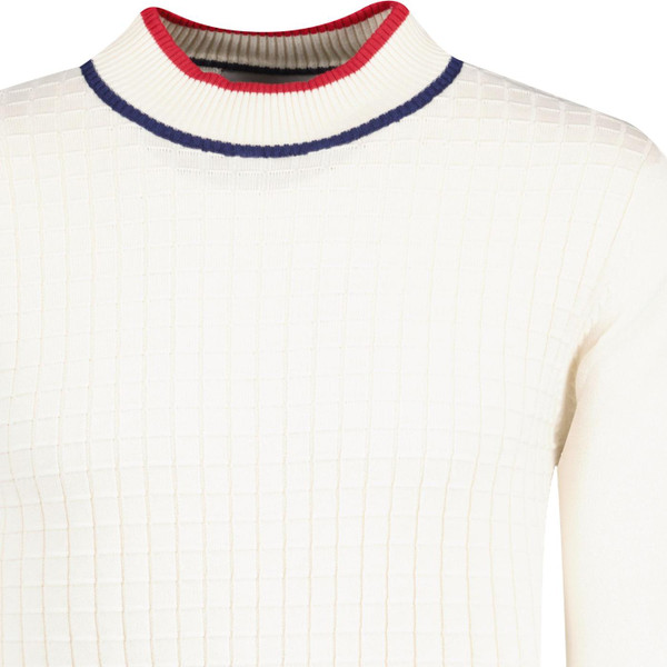 madcap england mens jacquard knit turtleneck jumper snow white