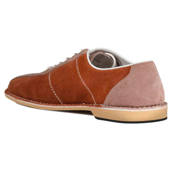 Madcap England The Dude Retro Suede Bowling Shoes in Mahogany/Saddle/Mahogany