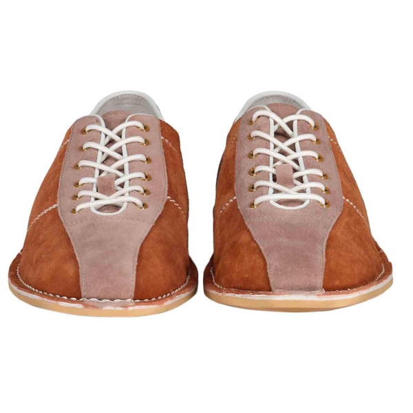 Madcap England The Dude Mod Suede Bowling Shoes in Mahogany/Saddle/Mahogany