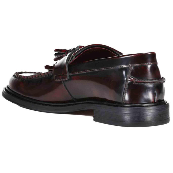 Madcap England Rock Steady Retro Mod Revival Tassel Loafer Shoes in Bordo
