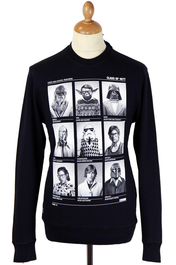 CHUNK T-SHIRTS RETRO STAR WARS CLASS OF 77 SWEAT CHUNK T-SHIRTS RETRO STAR WARS CLASS OF 77 SWEAT