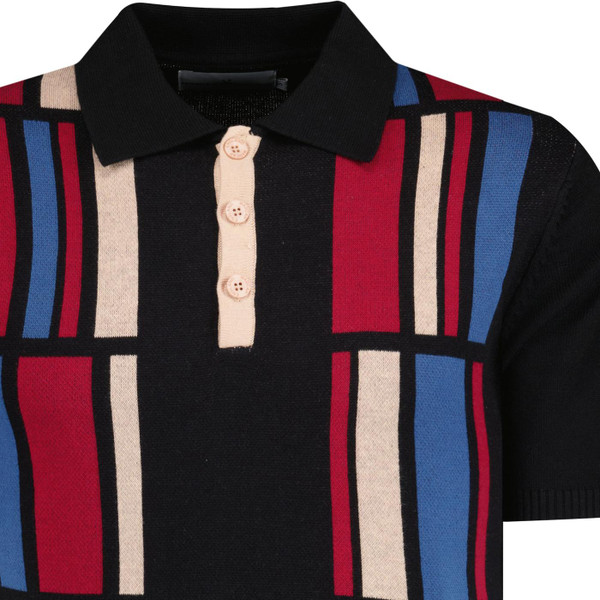 madcap england mens comet knit polo tshirt black