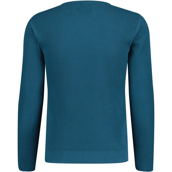 madcap england mens caine mod ribbed long sleeve grandad top mallard blue