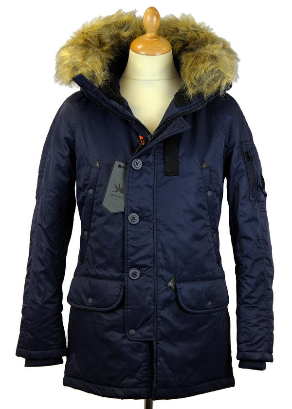 SPIEWAK SNORKEL PARKA NAVY RETRO MOD PARKA COAT SPIEWAK SNORKEL PARKA NAVY RETRO MOD PARKA COAT