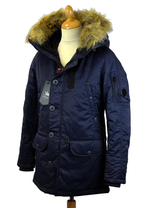 SPIEWAK SNORKEL PARKA NAVY RETRO MOD PARKA COAT SPIEWAK SNORKEL PARKA NAVY RETRO MOD PARKA COAT
