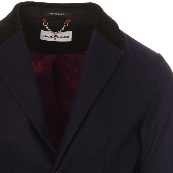 Madcap England Made in England 60s Mod Wool Dress Coat in Navy	