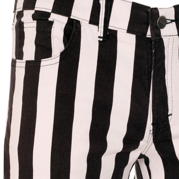 Madcap England holy roller striped bellbottoms black/white