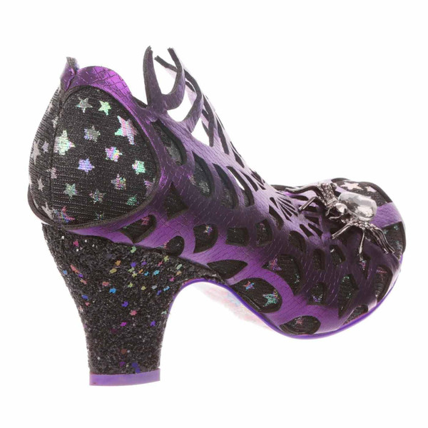 Irregular Choice On The Web Halloween Heels in Black/Purple Irregular Choice On The Web Halloween Heels in Black/Purple