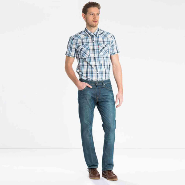 Levi's 527 Slim Bootcut Denim Jeans in Explorer Blue 055270476