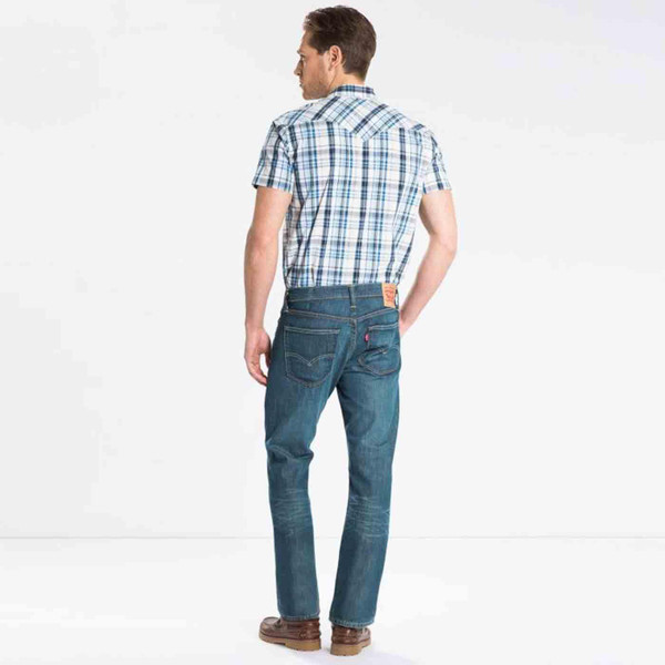 Levi's 527 Slim Bootcut Retro 70s Denim Jeans in Explorer Blue 055270476