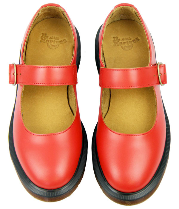 DR MARTENS RETRO MOD 60s MARY JANE SHOES RED DR MARTENS RETRO MOD 60s MARY JANE SHOES RED
