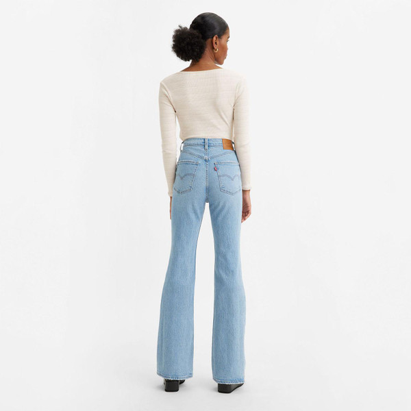 Levi's® Retro 70s Super High Rise Denim Flares in Put it Back Blue