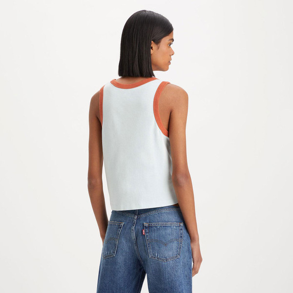 Levi's Olivia Retro 70s Indie Tank Top in Country Club Sky Blue A50630006