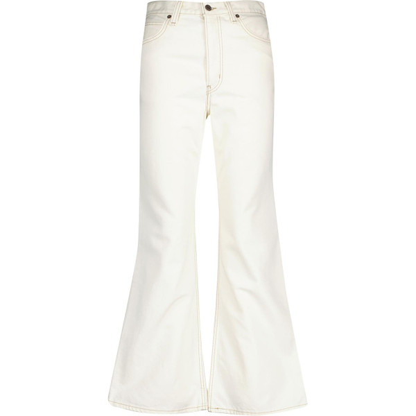 Levi's Women's Retro Movin On 70s High Flares in Sunny Cream