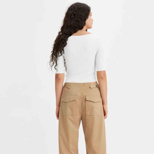 Levi's® Dry Goods Retro Pointelle Button Top in Sugar Swizzle A47690001