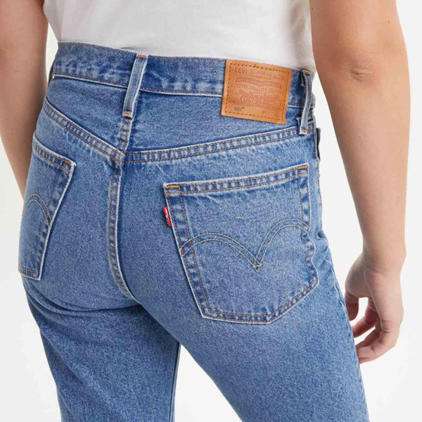 Levi's® 501 Crop Women's Retro 90s Denim Jeans in Must Be Mine Blue 362000236