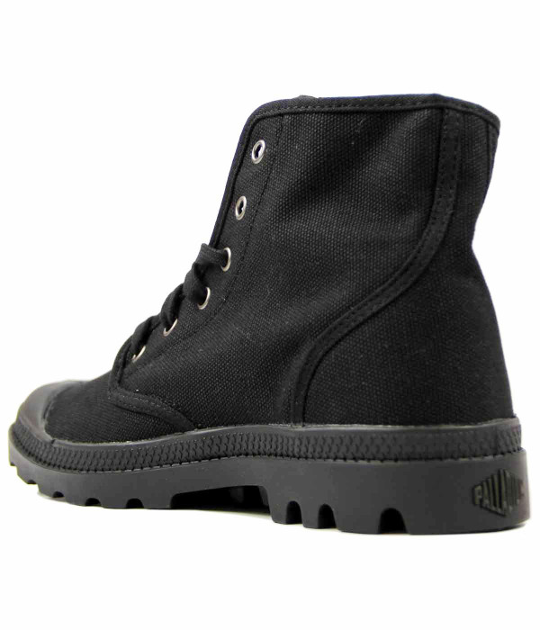 PALLADIUM BOOTS PAMPA HI RETRO CANVAS BLACK PALLADIUM BOOTS PAMPA HI RETRO CANVAS BLACK