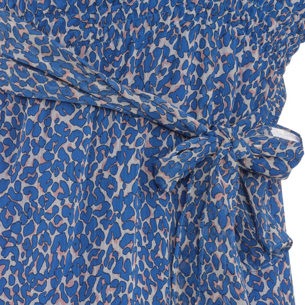 traffic people womens stolen dreams animal print dress blue