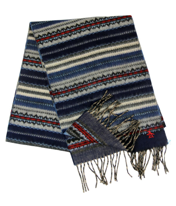 ORIGINAL PENGUIN DODRE FAIR ISLE RETRO SCARF