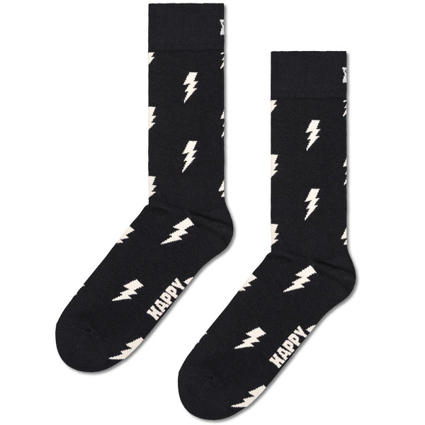 Happy Socks Lightning Bolt Flash Socks in Black P000132