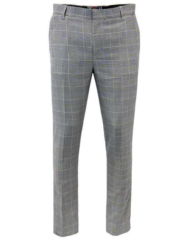 madcap england jagger retro mod pow check trousers
