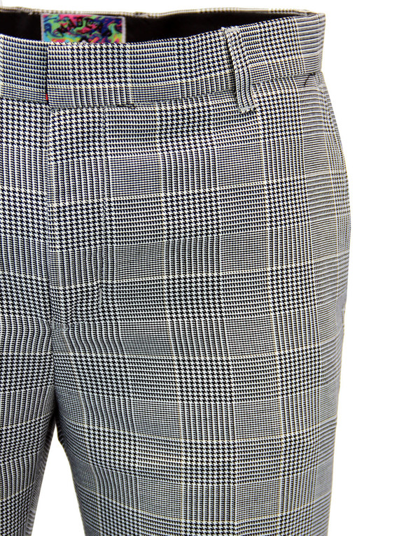madcap england jagger retro mod pow check trousers