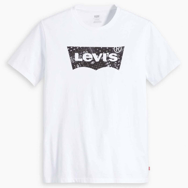 Levi's Batwing Retro Bandana Graphic Tee in White 224911326