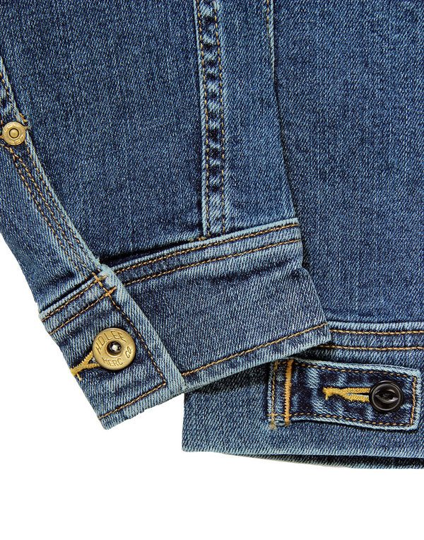 lee rider retro mod denim jacket blue surrender