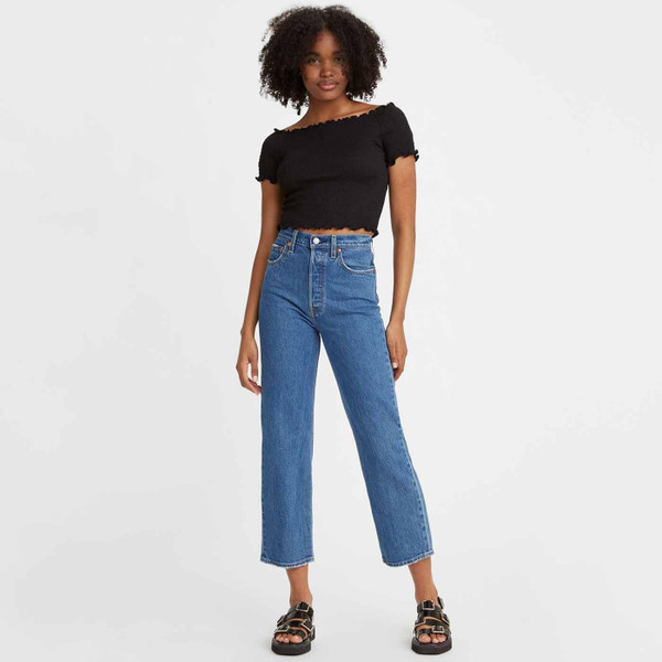 Levi's Ribcage Straight Ankle Jeans in Jazz Pop 726930117